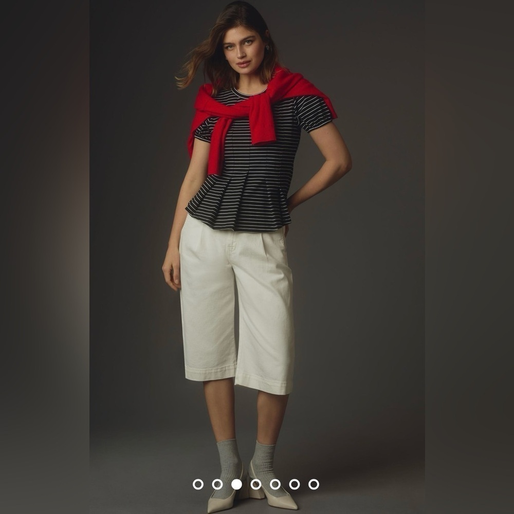 NWT Size S - Maeve Corset Peplum Top